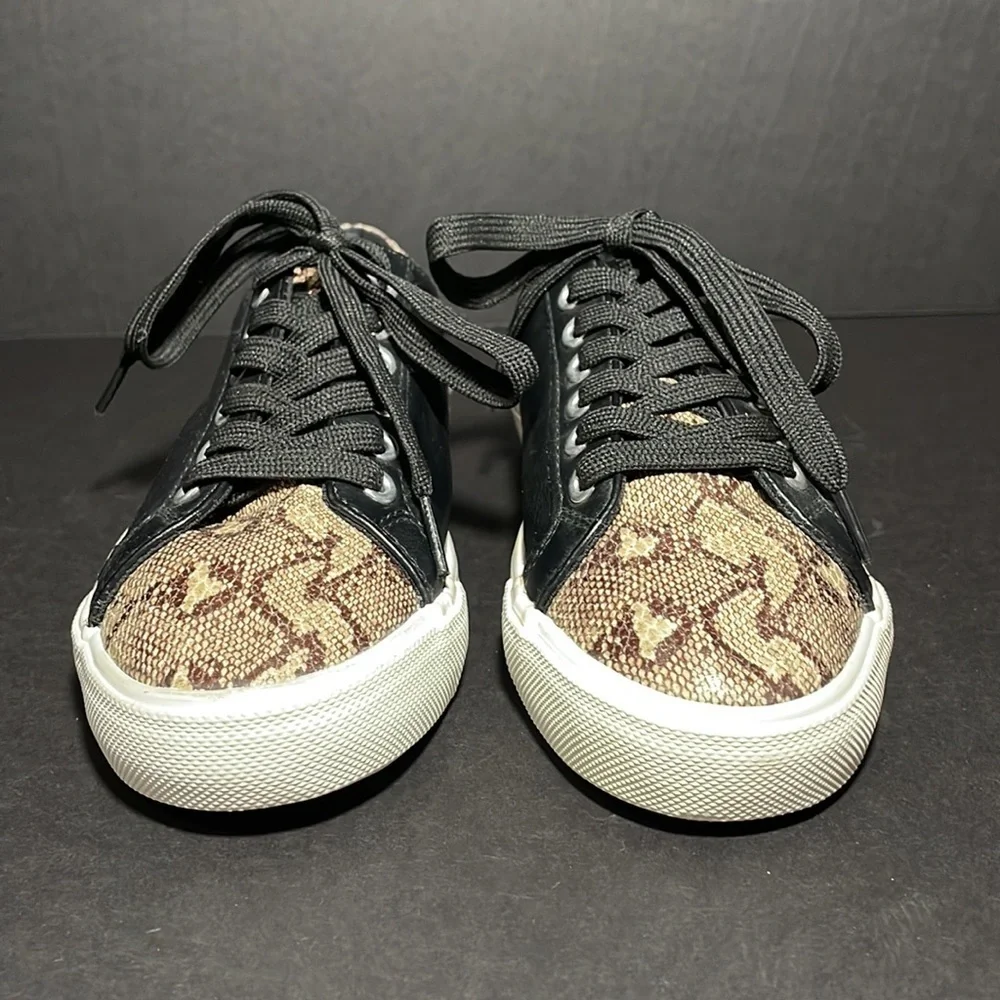 RESTRICTED snakeskin and faux leather casual sneakers in women’s size 6